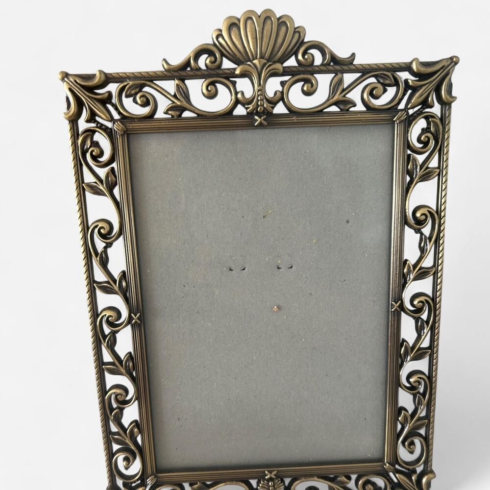 5x7 Brass colored Ornate Frame
